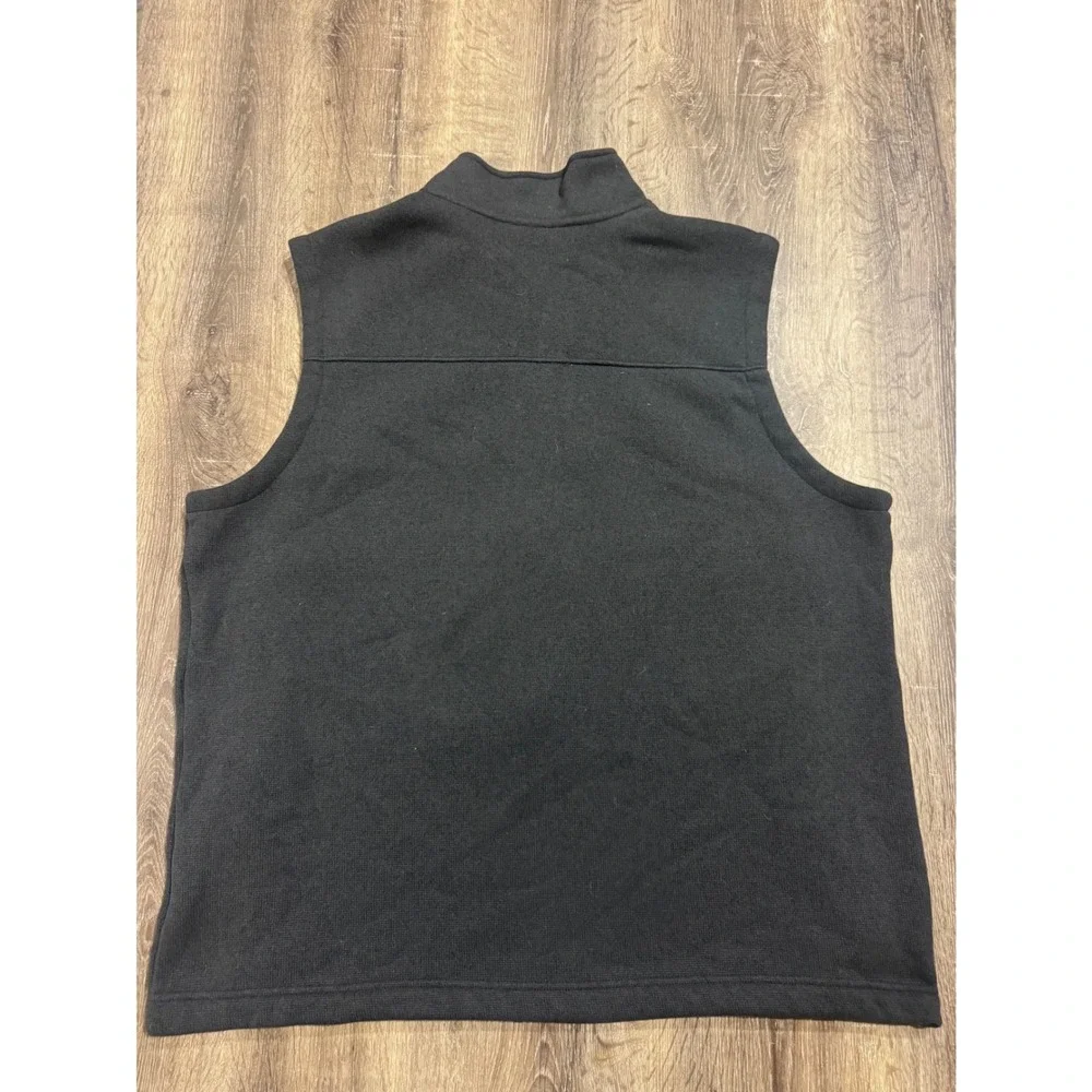 The North Face Mens Circular Design Fleece Vest Black XXL NF0A87RM Full Zip